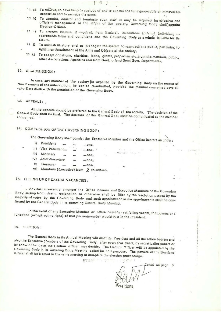 Memorandum of Society 07